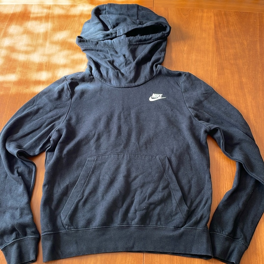 Nike cowl neck hoodie black youth small